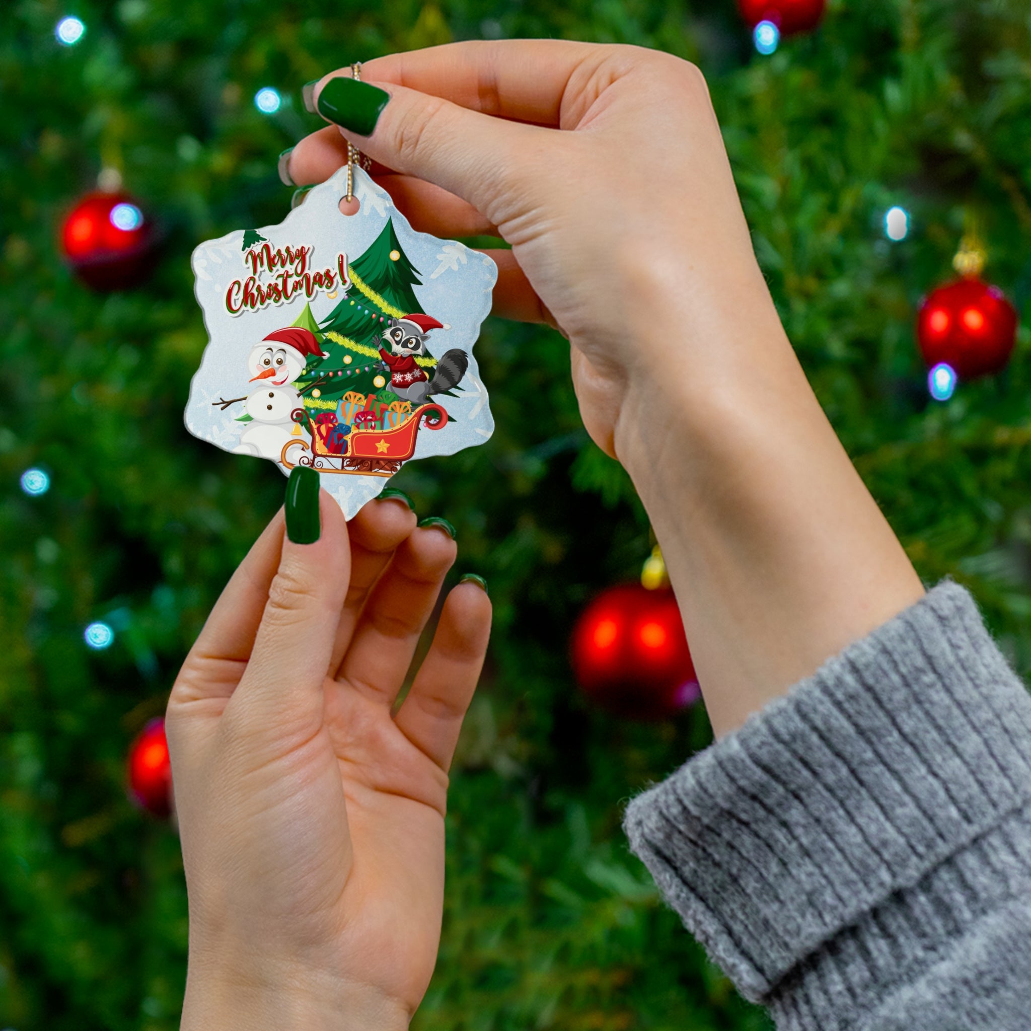 Ceramic Ornament, 4 Shapes