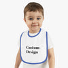 Baby Contrast Trim Jersey Bib