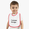 Baby Contrast Trim Jersey Bib