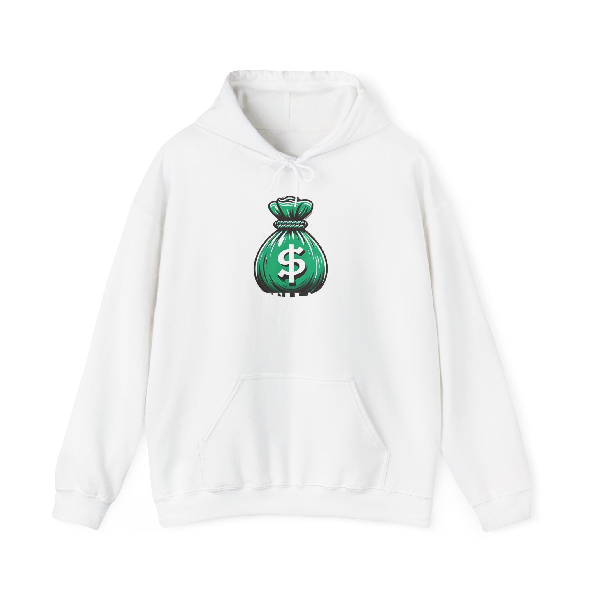 Money Bag Unisex Hooded Sweatshirt - 'I am the Bag' Design