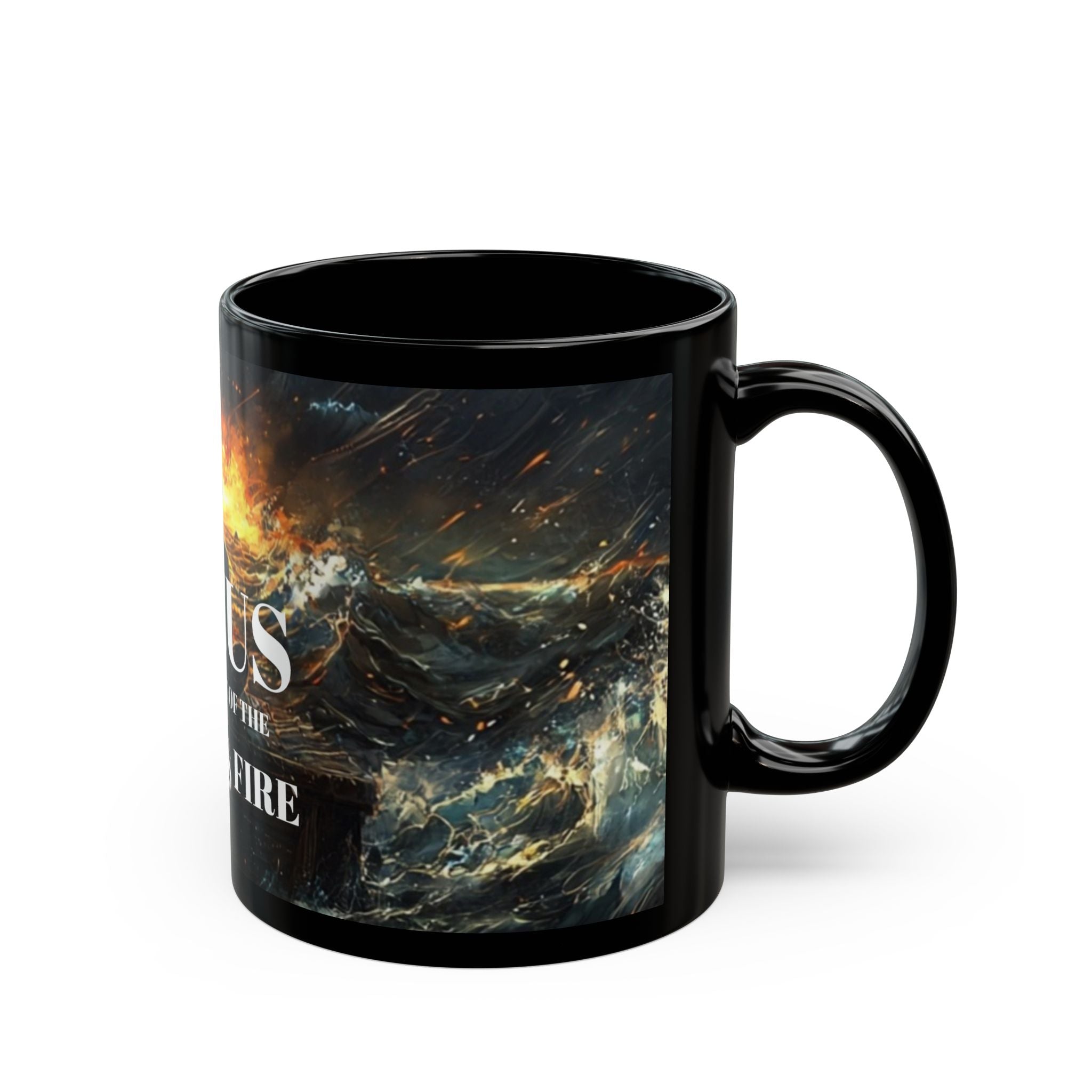 Mug - FOCUS in the midst of the Storm & Fire - Black